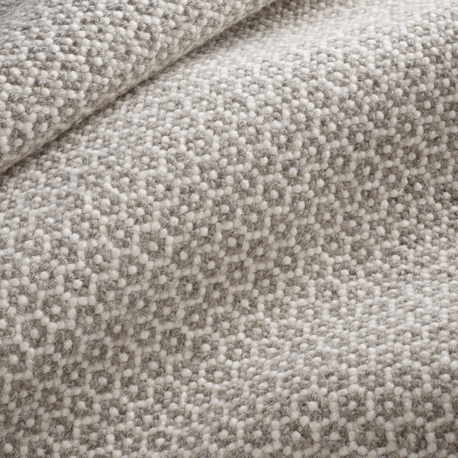 Honeycomb Handwoven Wool Rug - Ivory & Grey - Our Boat House