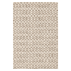 Honeycomb Handwoven Wool Rug - Natural - Our Boat House