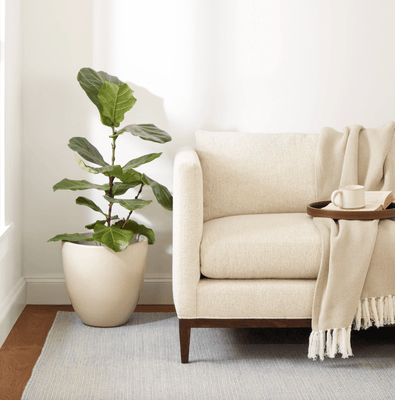 Honeycomb Woven Wool Rug - Soft French Blue & Ivory - Our Boat House