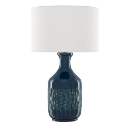 Hudson Bay Indigo Table Lamp - Our Boat House