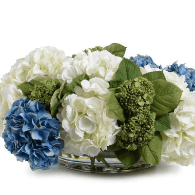 Hydrangea Centerpiece Arrangement - Our Boat House