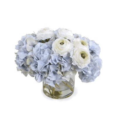 Hydrangea Ranunculus Arrangement - Our Boat House