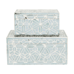 Ibiza Mosaic Mirrored Boxes - Our Boat House