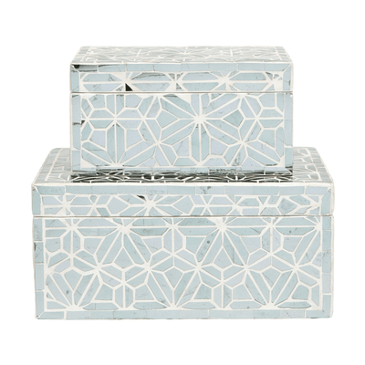 Ibiza Mosaic Mirrored Boxes - Our Boat House