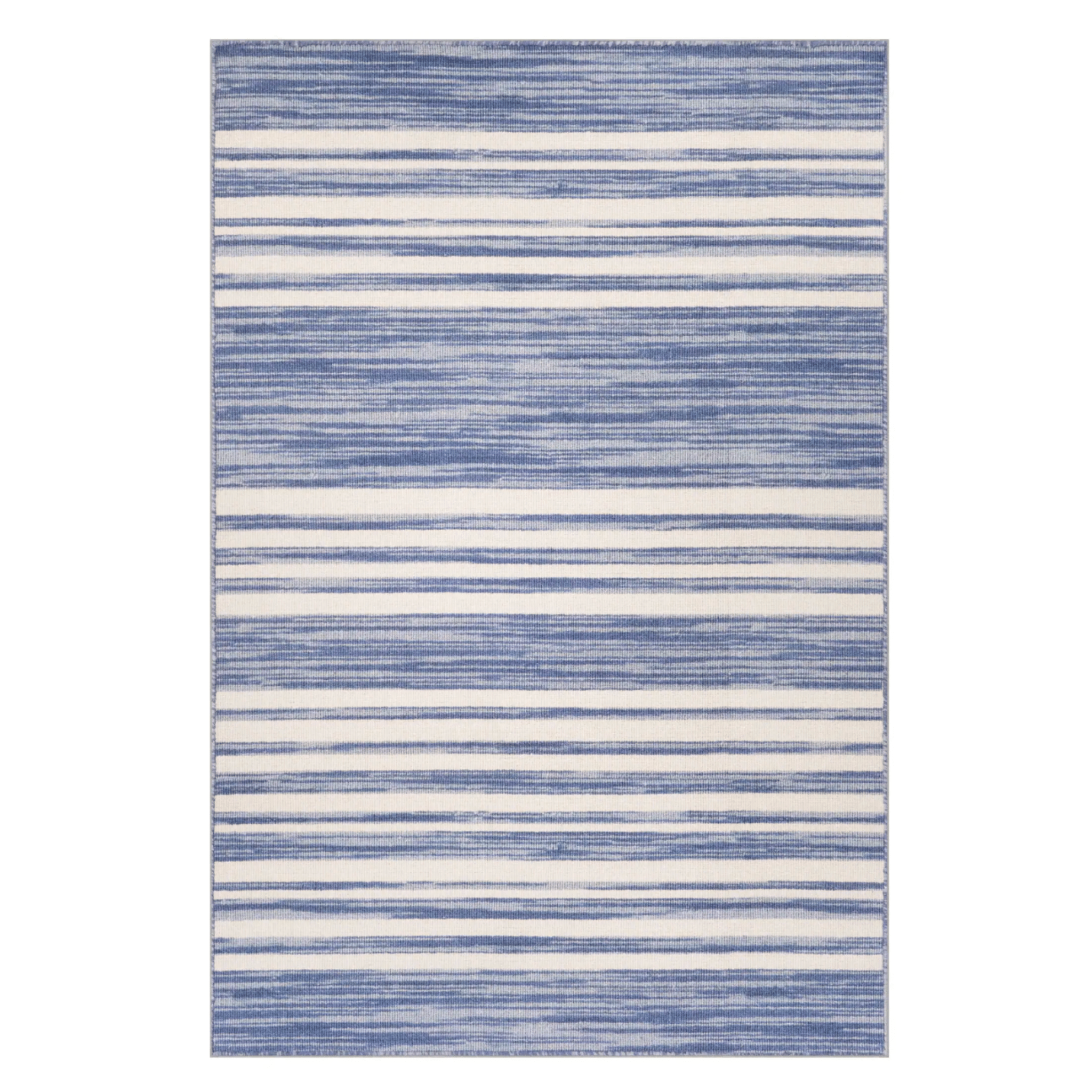 Ilae Coastal Striped Washable Rug - Our Boat House