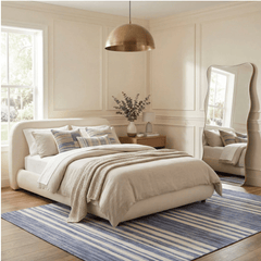 Ilae Coastal Striped Washable Rug - Our Boat House