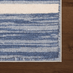 Ilae Coastal Striped Washable Rug - Our Boat House