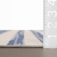 Ilae Coastal Striped Washable Rug - Our Boat House