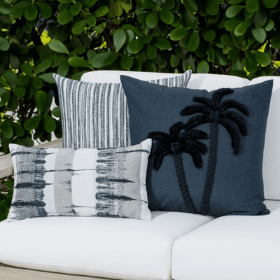 Indigo Escape Indoor/Outdoor Pillow - Our Boat House
