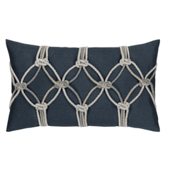 Indigo Rope Knot Indoor/Outdoor Pillow - Our Boat House