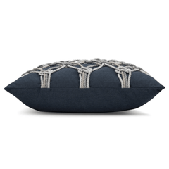 Indigo Rope Knot Indoor/Outdoor Pillow - Our Boat House
