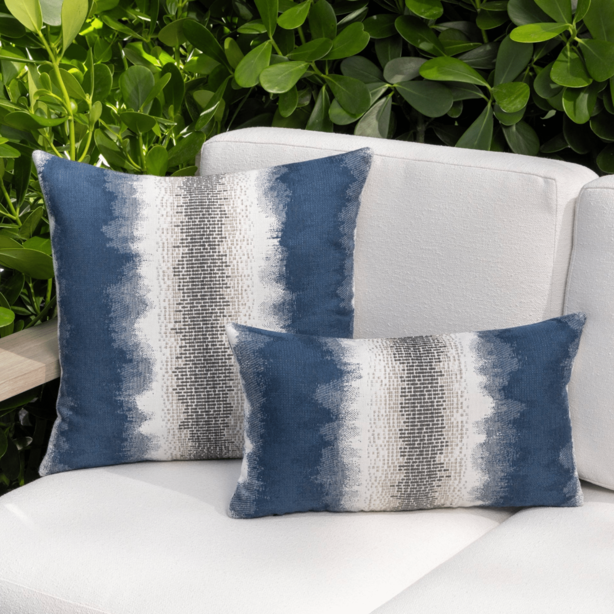 Indigo Tides Indoor/Outdoor Pillow - Our Boat House