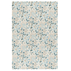 Ines Hand Micro Hooked Wool Rug - Blue - Our Boat House