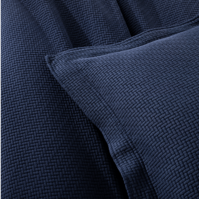 Interlaken Ink Matelasse Coverlet - Our Boat House