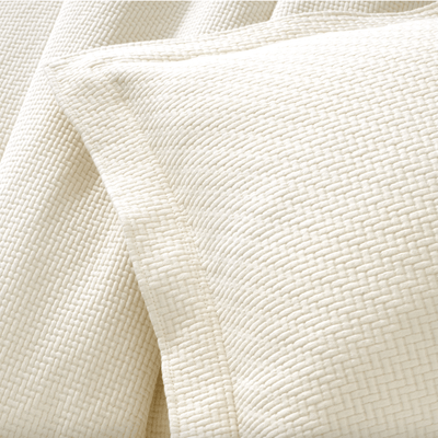 Interlaken Ivory Matelasse Coverlet - Our Boat House