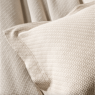 Interlaken Sand Matelasse Coverlet - Our Boat House