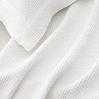 Interlaken White Matelasse Coverlet - Our Boat House