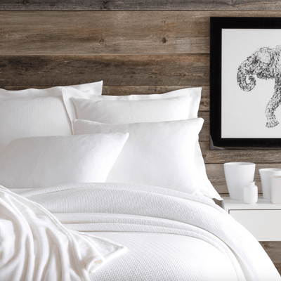 Interlaken White Matelasse Sham - Our Boat House