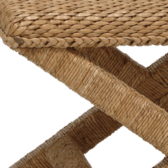 Irvine Criss Cross Stool - coastal inspired home furnishing