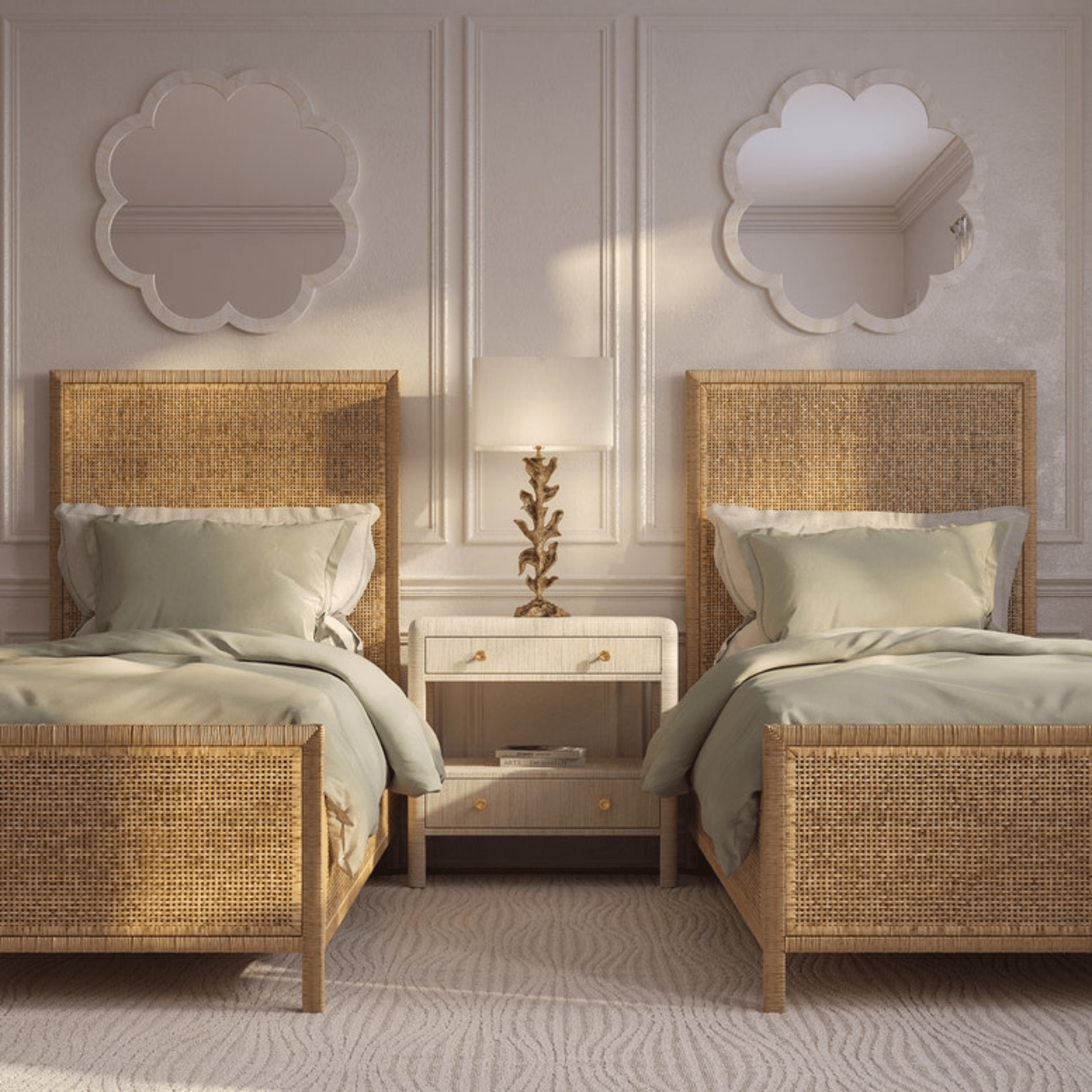 Islamorada Rattan Bed Natural - Three Sizes - coastal inspired home furnishing lifestyle