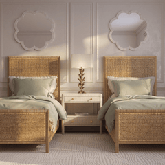 Islamorada Rattan Bed Natural - Three Sizes - coastal inspired home furnishing lifestyle