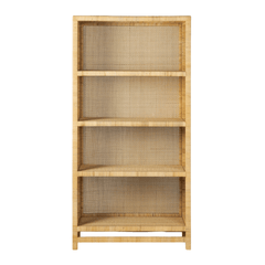 Islamorada Rattan Natural Bookcase - Our Boat House
