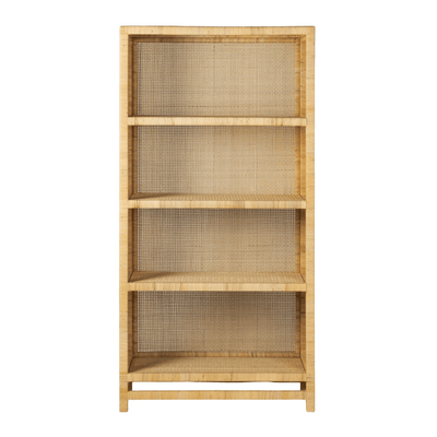 Islamorada Rattan Natural Bookcase - Our Boat House