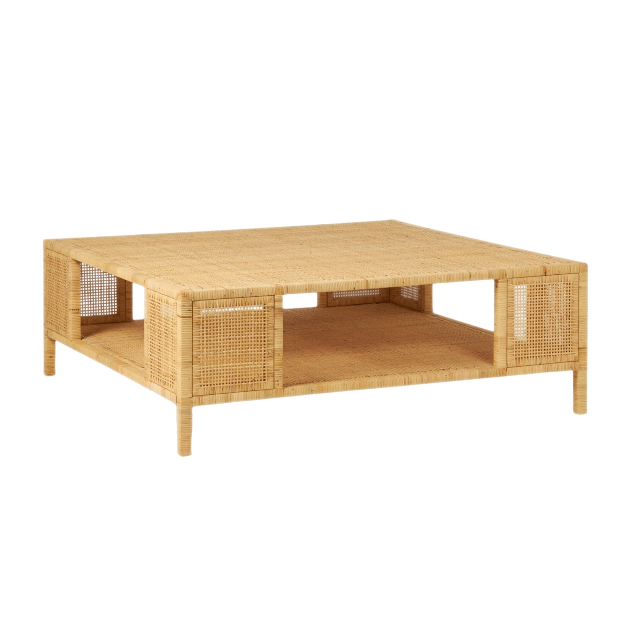 Islamorada Rattan Natural Coffee Table - Our Boat House