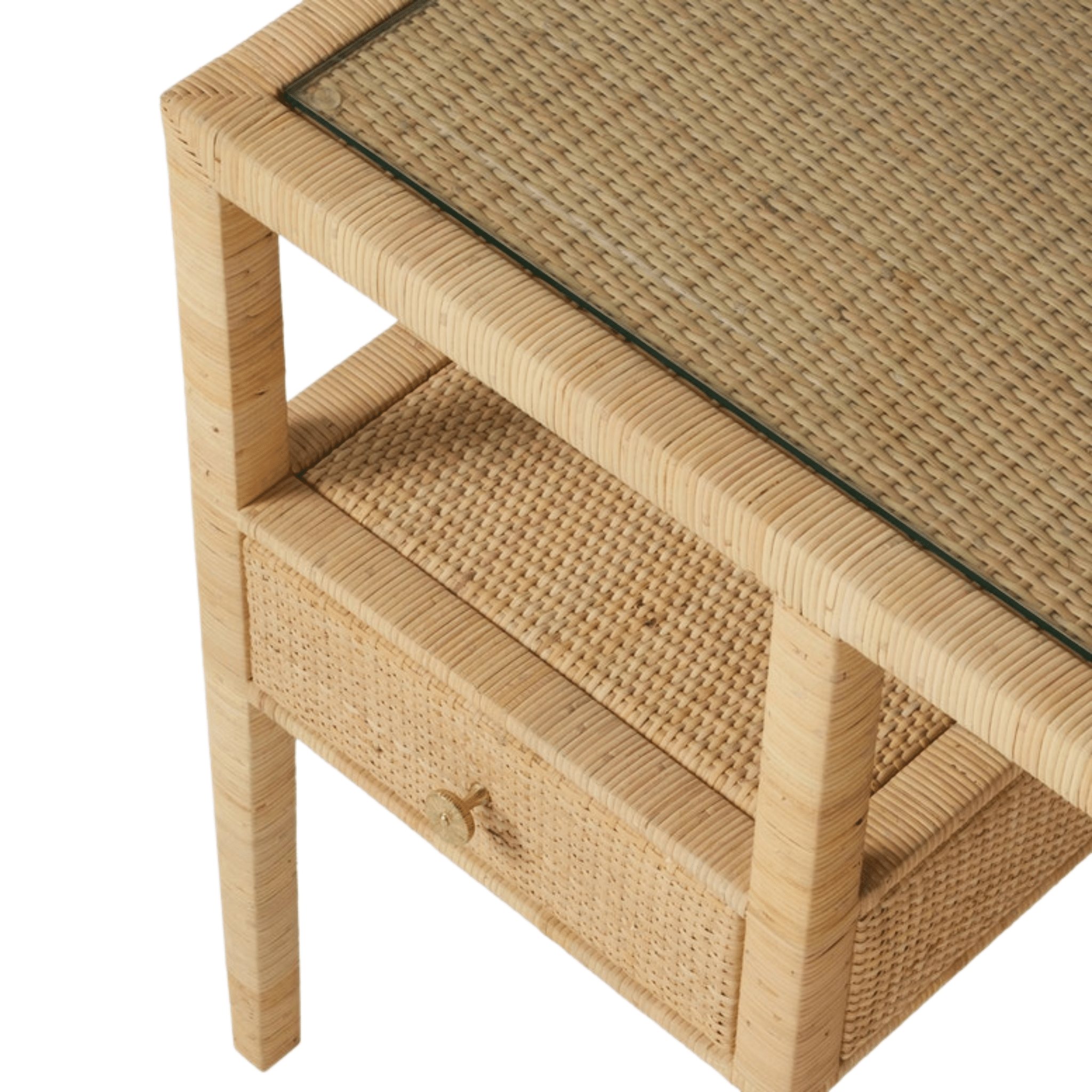 Islamorada Rattan Natural Open Desk - Our Boat House