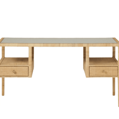 Islamorada Rattan Natural Open Desk - Our Boat House