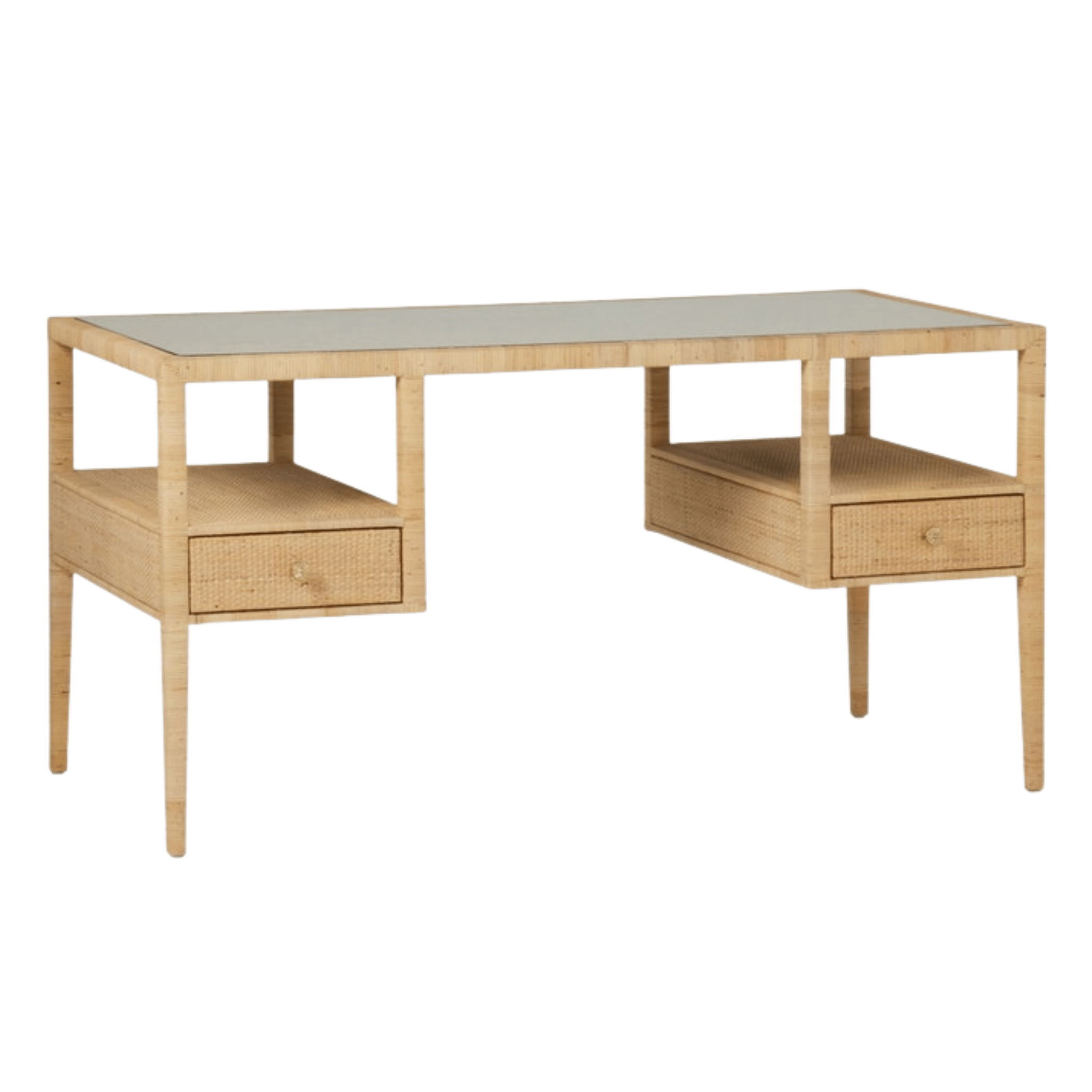 Islamorada Rattan Natural Open Desk - Our Boat House