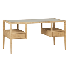 Islamorada Rattan Natural Open Desk - Our Boat House