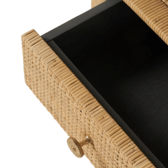 Islamorada Rattan Natural Open Desk - Our Boat House