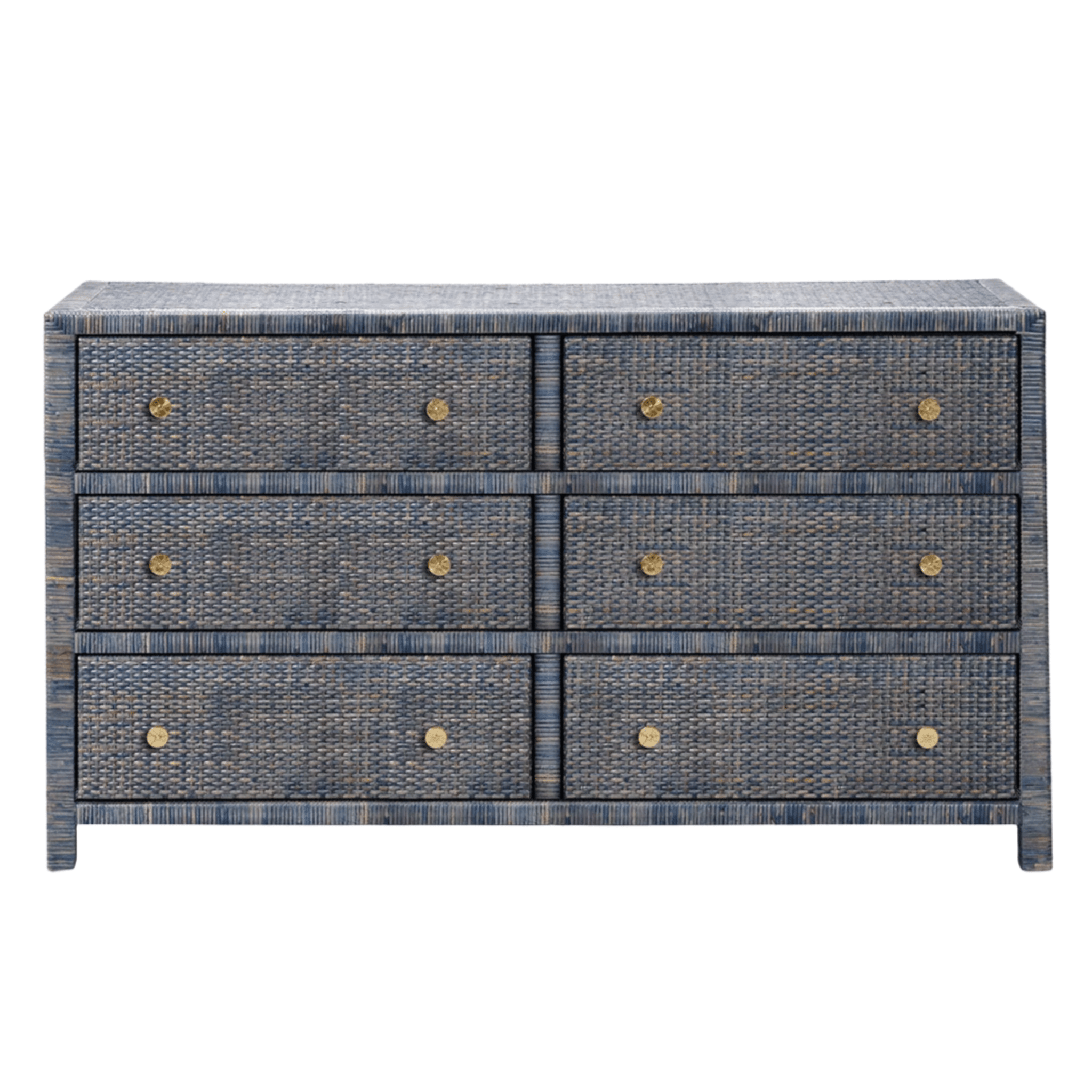 blue raffia dresser Bassett Furniture Ventura Chest in Pacific Blue 6R68-0620