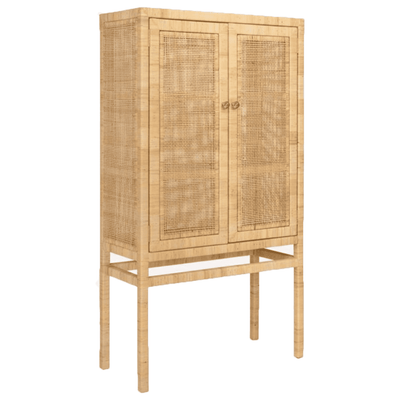Islamorada Rattan Tall Cabinet - Our Boat House