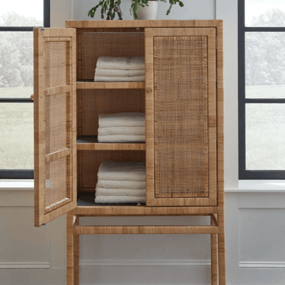 Islamorada Rattan Tall Cabinet - Our Boat House