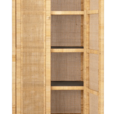 Islamorada Rattan Tall Narrow Cabinet - Our Boat House