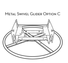 Caicos Slipcovered Swivel Glider