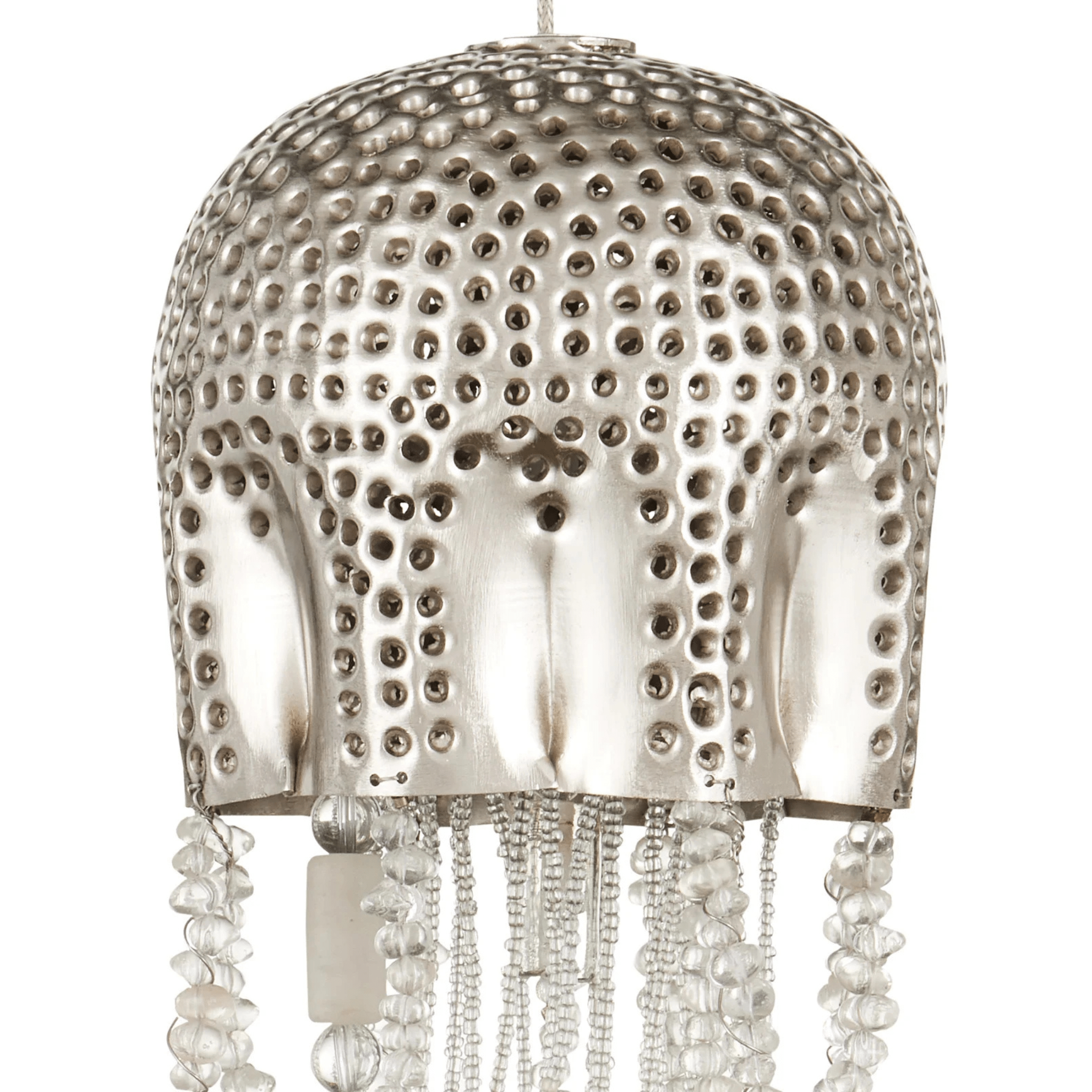 Jellyfish Single Nickel 1 - Light Pendant - coastal inspired home furnishing