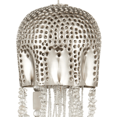 Jellyfish Single Nickel 1 - Light Pendant - coastal inspired home furnishing