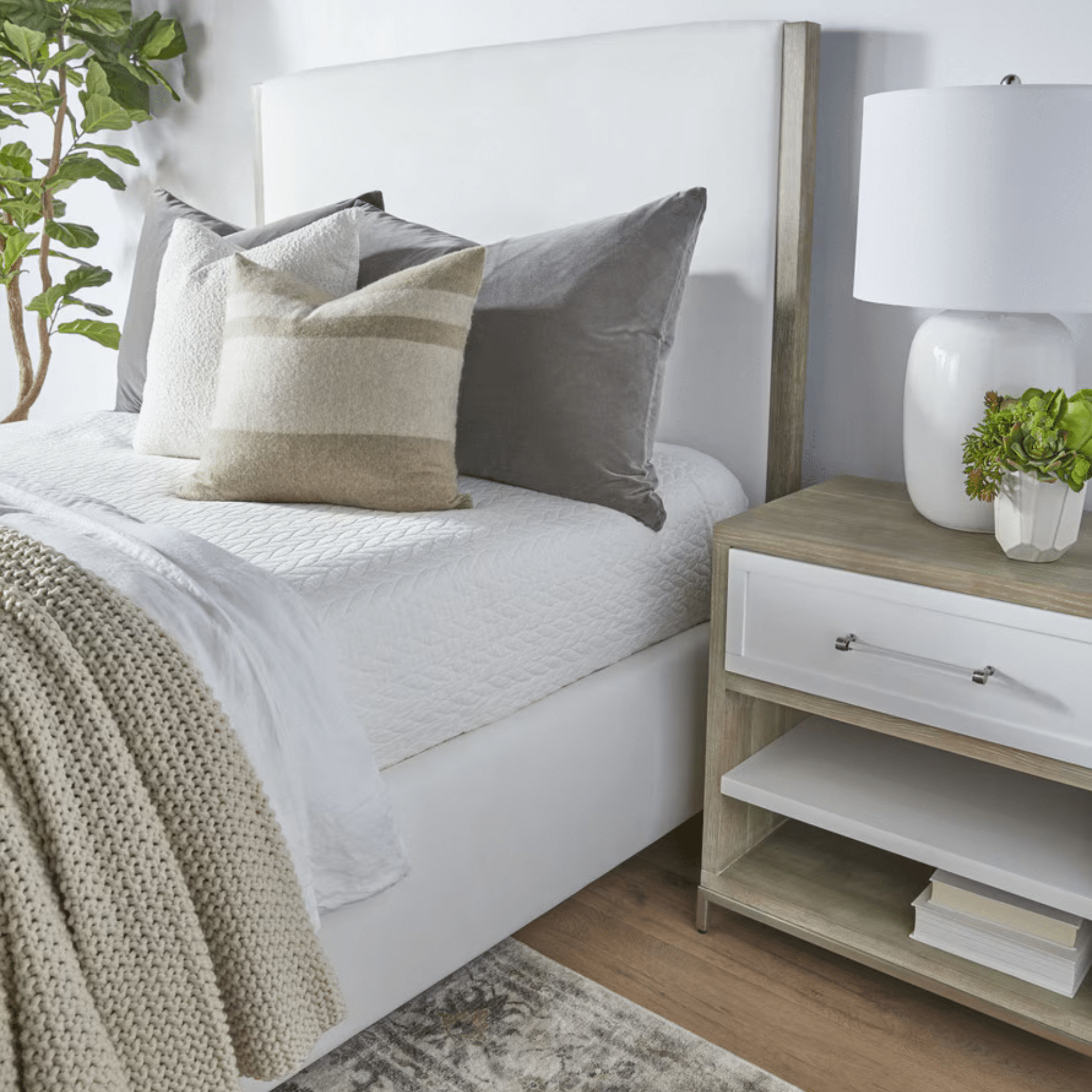 Juno Beach Upholstered King Bed - Our Boat House