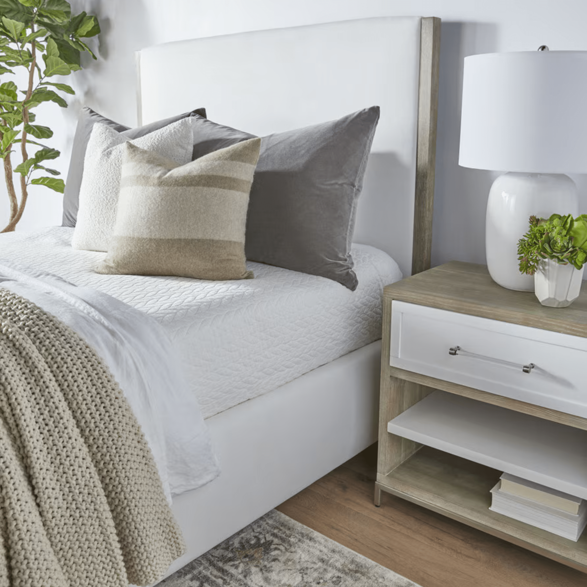 Juno Beach Upholstered Queen Bed - Our Boat House