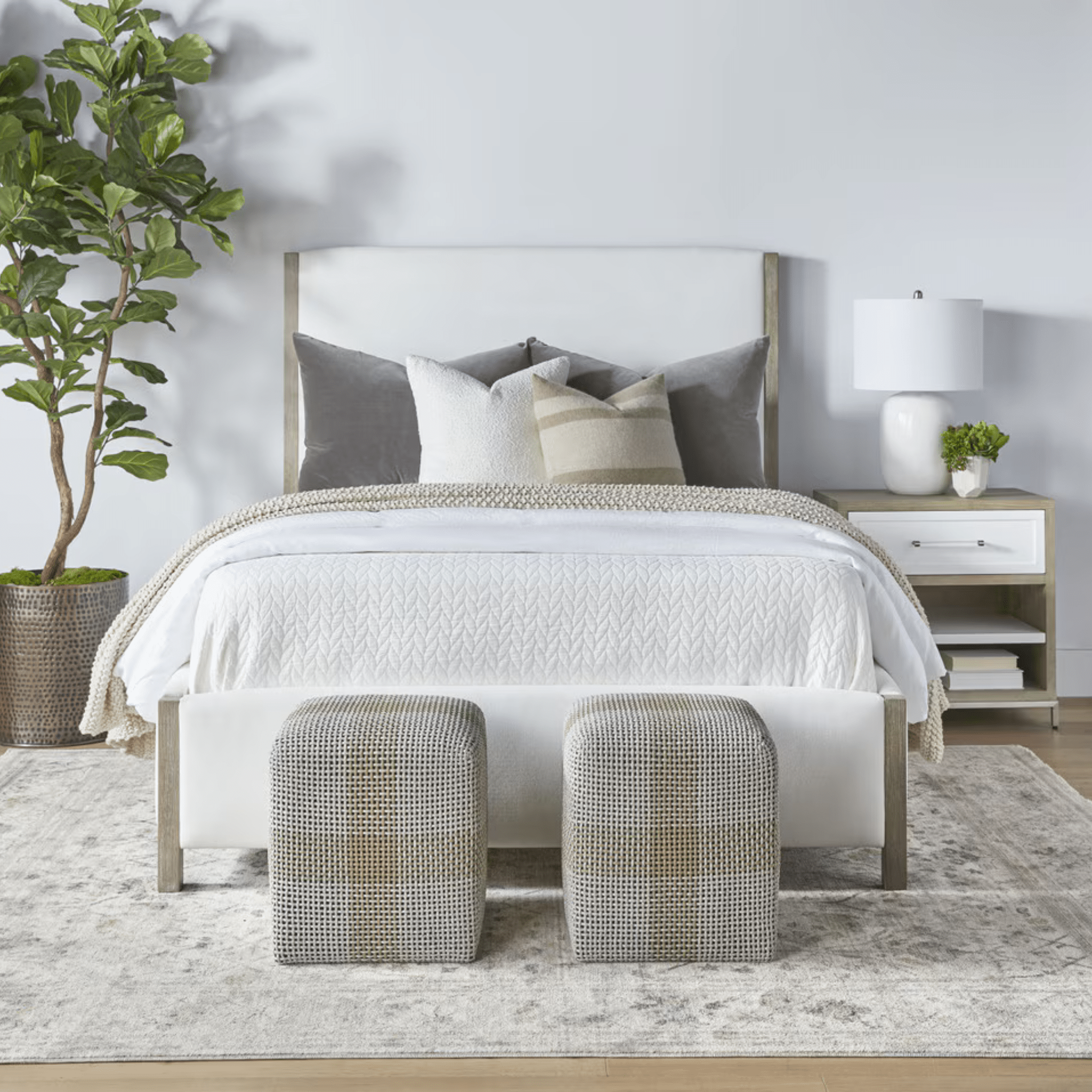 Juno Beach Upholstered Queen Bed - Our Boat House
