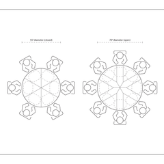 Jupiter Island Round Extension Dining Table - Our Boat House
