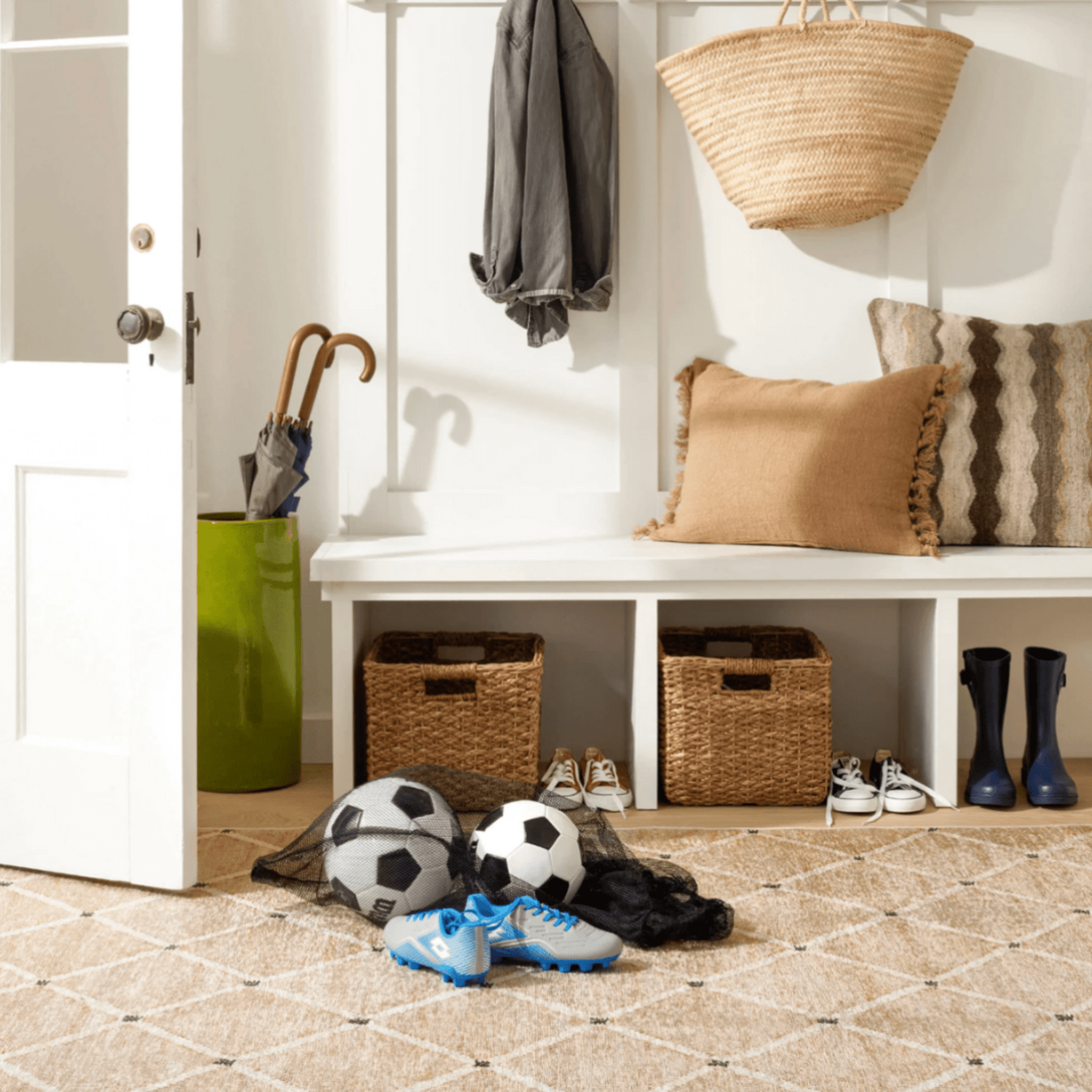 Kali Machine Washable Rug - Natural - coastal inspired home furnishing lifestyle