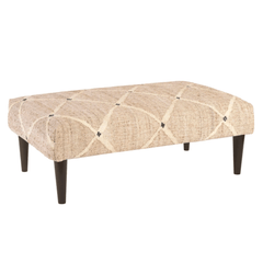 Kali Natural Custom Rug Ottoman - Two Sizes - Our Boat House