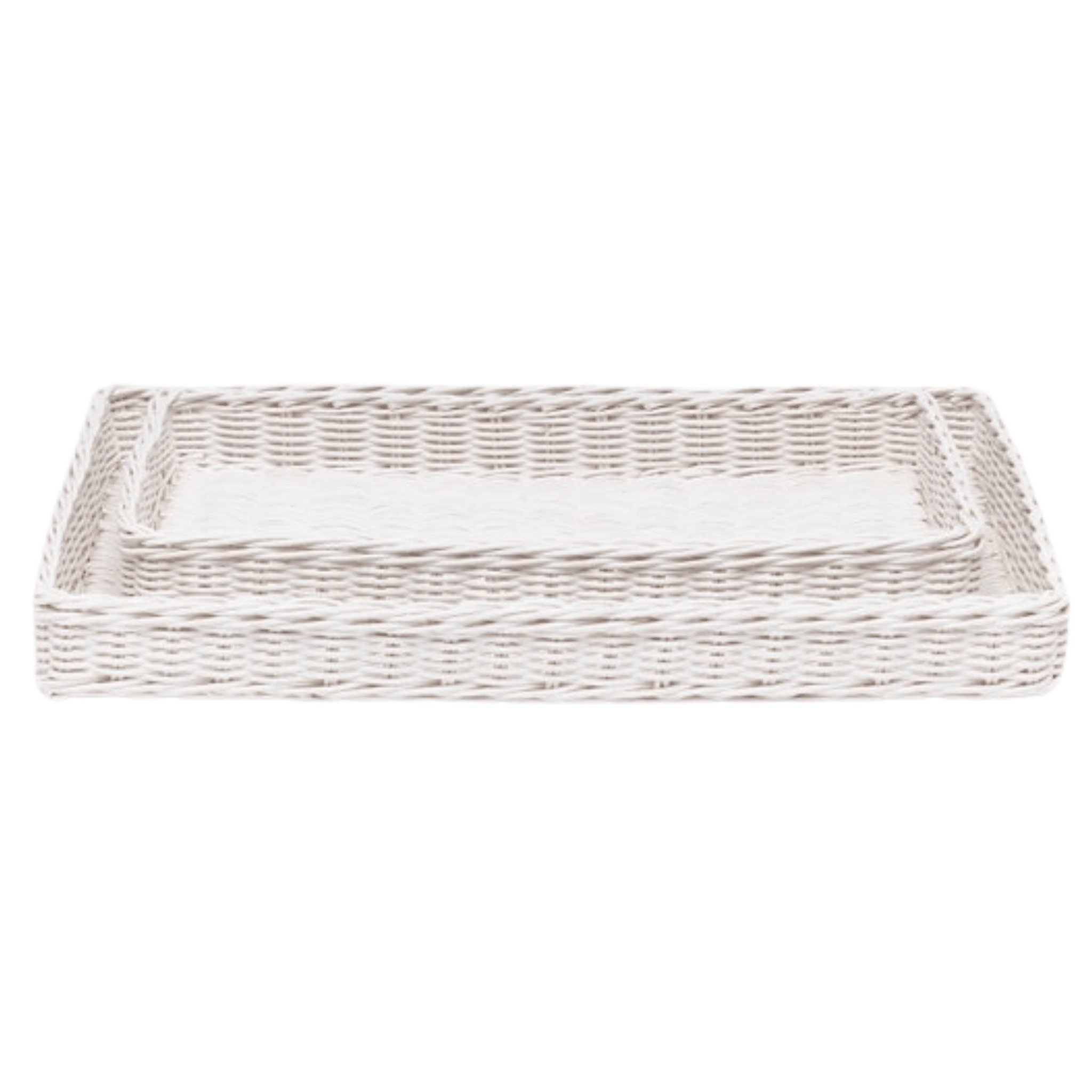 Kardia Rattan Bath Accessories - White - Our Boat House