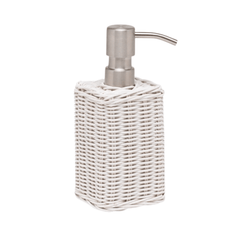 Kardia Rattan Bath Accessories - White - Our Boat House