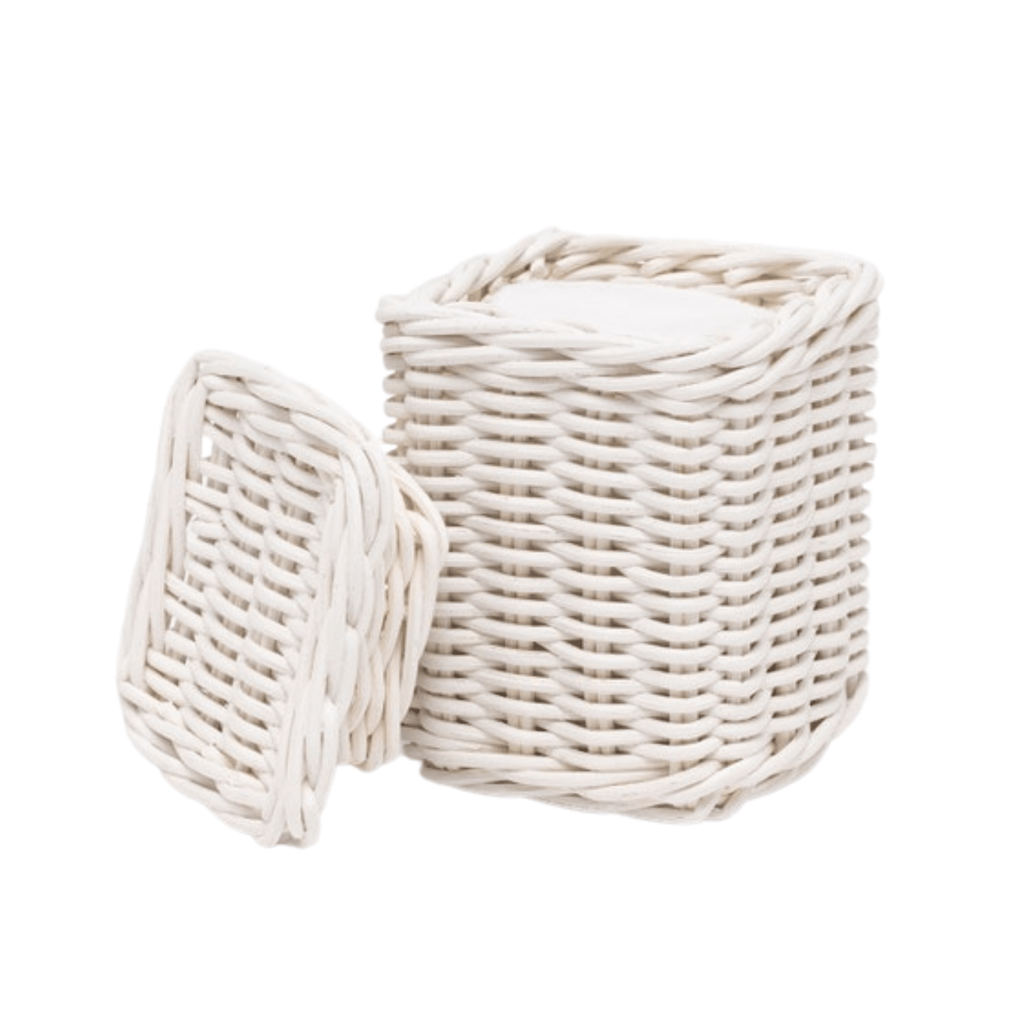 Kardia Rattan Bath Accessories - White - Our Boat House