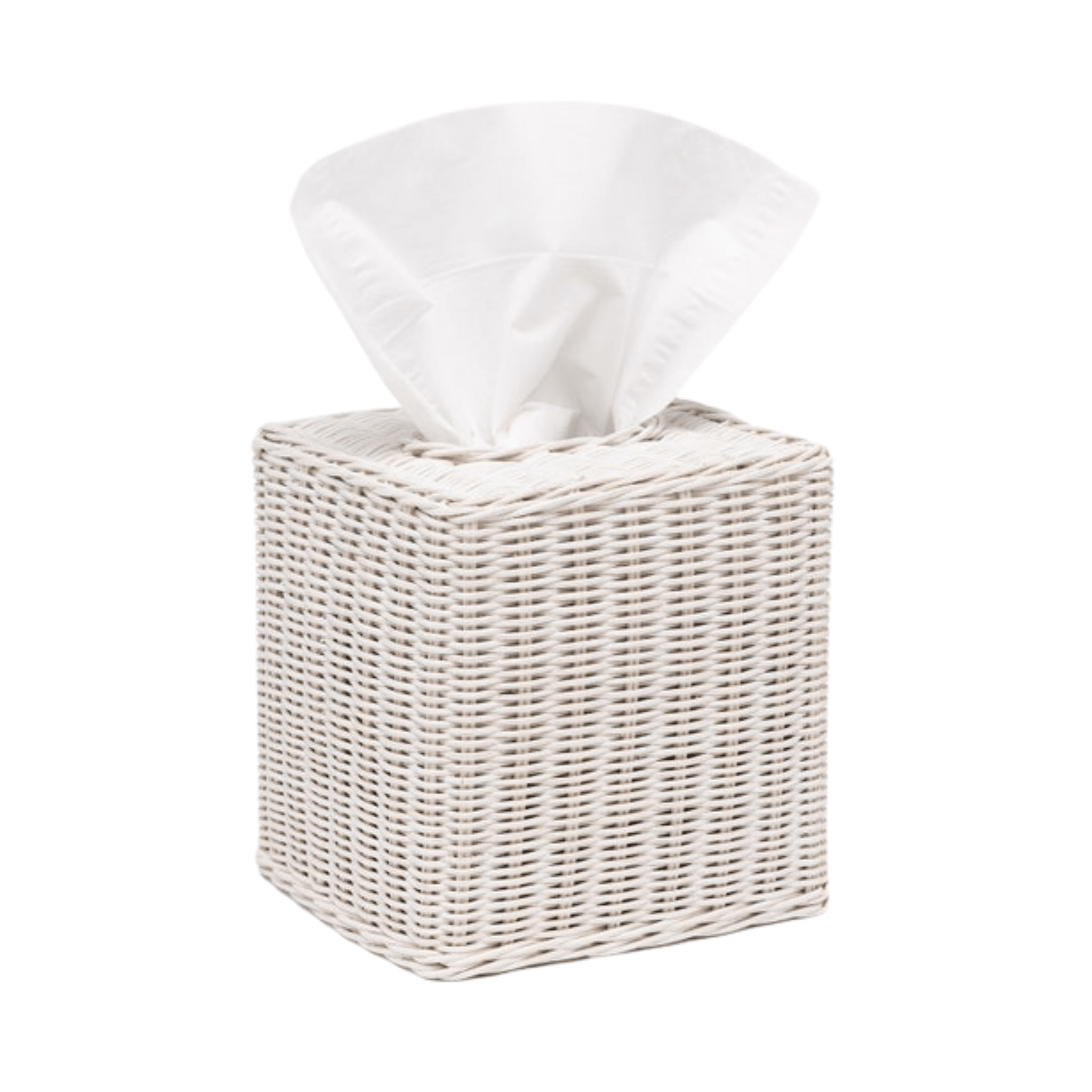 Kardia Rattan Bath Accessories - White - Our Boat House